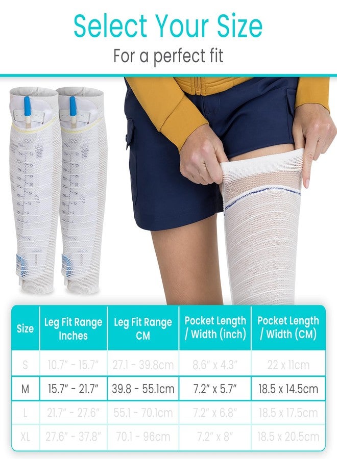 Vive Catheter Leg Bag Holder for Men & Women (2 Pack) - Nephrostomy & Foley Catheter Bag Holder & Cover - Urine Drainage & Storage Bag Holder Stays in Place - Catheter Stabilization (Medium) - Image 5